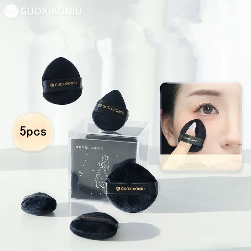 Guoxiaoniu 5 pezzi soffio di cipria cosmetico spugna morbida per trucco per viso occhi dettagli trucco fondotinta fondotinta applicatore frullatore