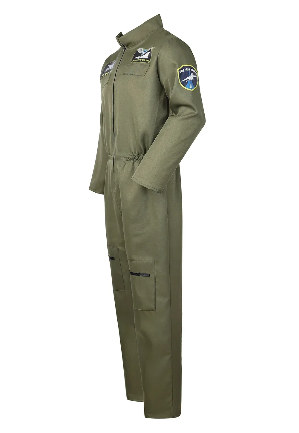 Men's Pilot Jumpsuit Role Playing Costumes Men Gun Flight Suit Air Force Coverall Set Maverick Costume Halloween Cosplay Outfits