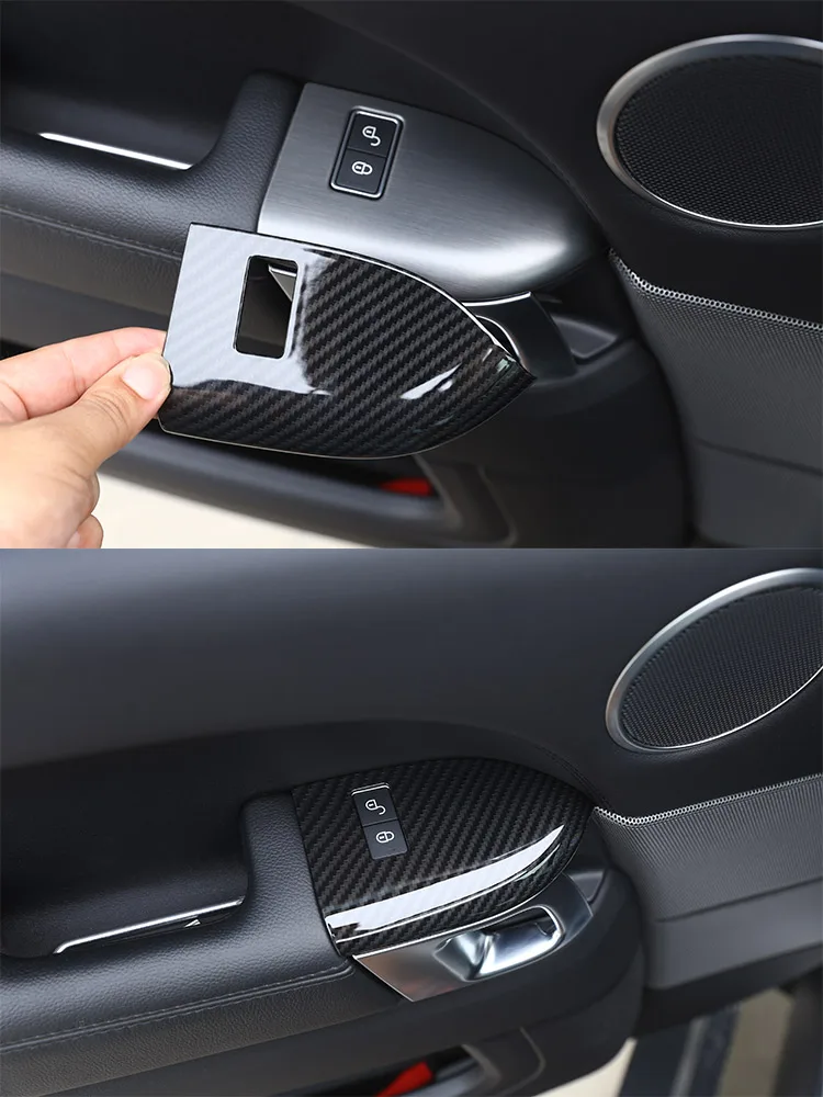 Für Land Rover Range Rover Sport 2014-17 Carbon Faser Auto Center Control Panel Lenkrad Tür Trim Aufkleber auto Zubehör – Detail 4