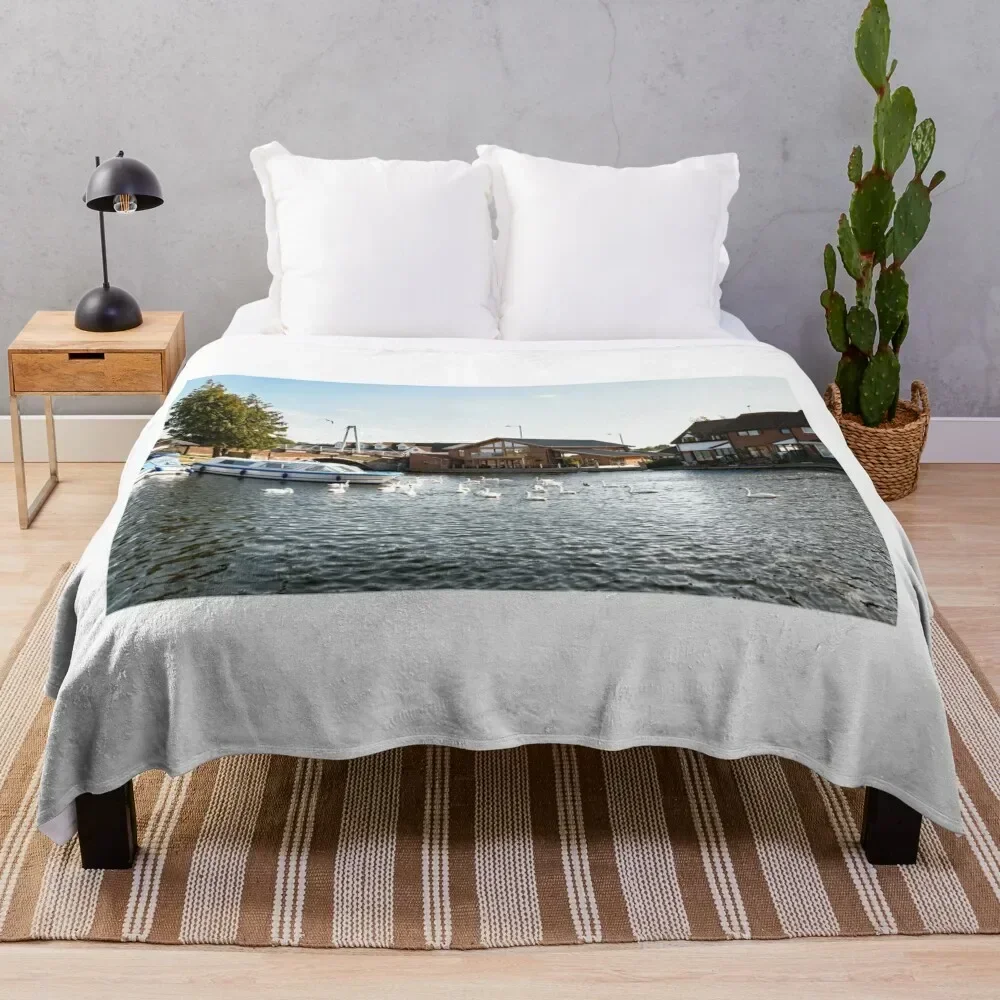 

River Bure, Wroxham Throw Blanket Nap Multi-Purpose Weighted Quilt Blankets