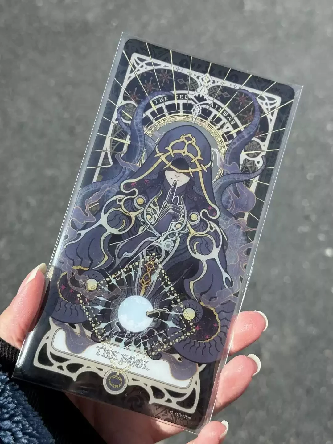 Anime Lord of Mysteries Serie Oracle Klein Moretti Segnalibro acrilico Carta trasparente Accessori per cartoni animati Regalo di Halloween