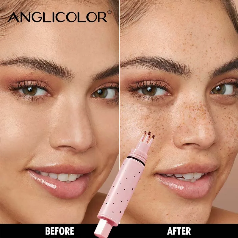 Face Faux Freckles แสตมป์ปากกาแต่งหน้าธรรมชาติดู Dot Spot Moles ปากกากันน้ํา Quick-Dry Light เหมือนจริงกระปากกา Makep เครื่องมือ