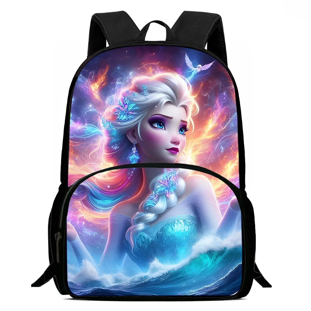 Backpacks Frozen Princess Elsa Boys and Girls Student Birthday Gift Child School Bags Large Capacity Camping Durable Rucksack