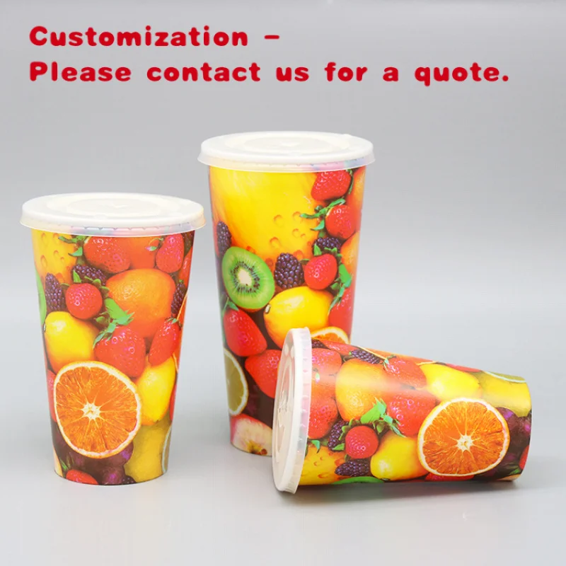 

на заказ.LOKYO Manufacturers Кофе Одноразовый биоразлагаемый одностенный бумажный стаканчик с крышкой