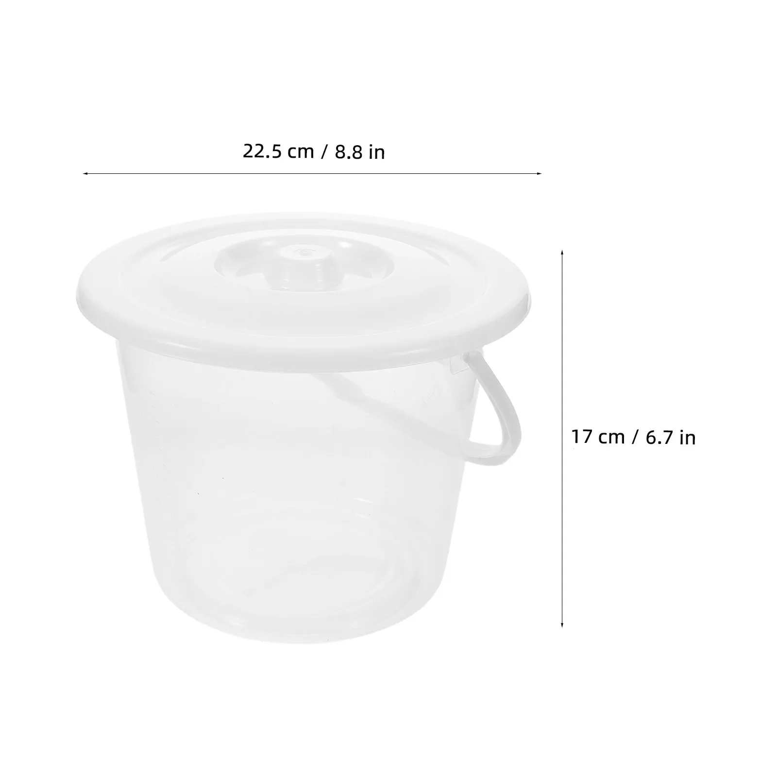 2Pcs Thickened Plastic Urine Bottle with Lid Bedside Urinal Bottle for Men Women Large Capacity Graduated Clear Portable Leak