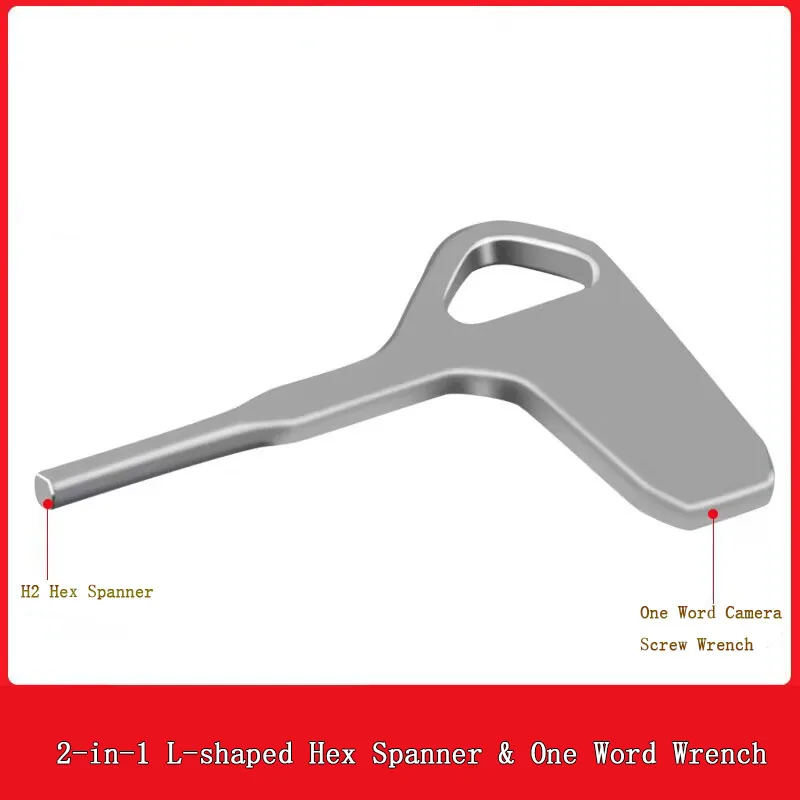 PyroGraphy 2 في 1 مفتاح ربط سداسي على شكل حرف L ومفتاح ربط بكلمة واحدة قفص كاميرا سفلي كلمة واحدة 1/4 بوصة مفتاح ربط جانبي M2.5 برغي H2Hex