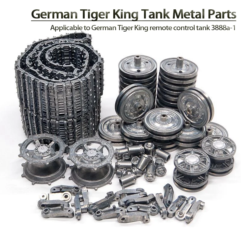 Henglong Germany King Tiger Tank 3888a Accessories Metal Track Drive Wheel Road Wheel Rocker Arm Inducer Wheel Adjustment Seat