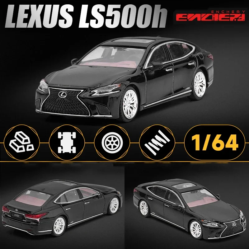1:64 LEXUS LC500 LS500h coche de aleación fundido a presión y vehículos de juguete modelo de coche modelo a escala en miniatura coche para niños
