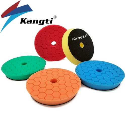 Almohadilla para pulir autos de 3/5/6 pulgadas, almohadillas para pulir espuma de Alemania, pulidores profesionales DA/RO, disco de esponja