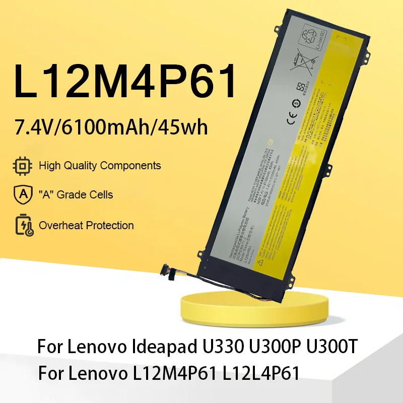 

L12M4P61 45WH 6100mAh For Lenovo IdeaPad Laptop Battery U330P U430P U330t Batteries