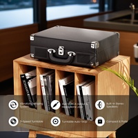 MAIO Record Player , Bluetooth Vintage Audio Turntables 3-Speed 33/45/78RPM Vinyl Spinner with Speakers, Headphone Jack,, AUX-in