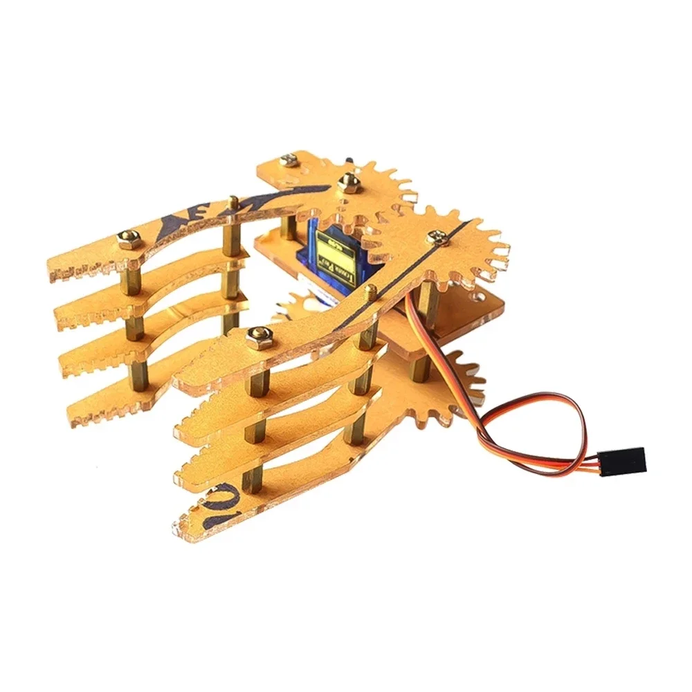 

Steering Gear Mechanical Grip Manipulator SG90 9g Tweezers Acrylic Stitching Symmetrical Grab