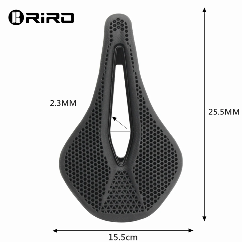 RIRO MTB 3D Bicycle Saddle Honeycomb Bionic Structure Comfortable Cushion Wear-resistant Durable Non-slip Road Bike Accessories