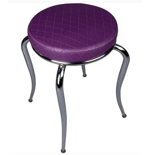 Oyks Metal Stool Purple Color 4 Pcs