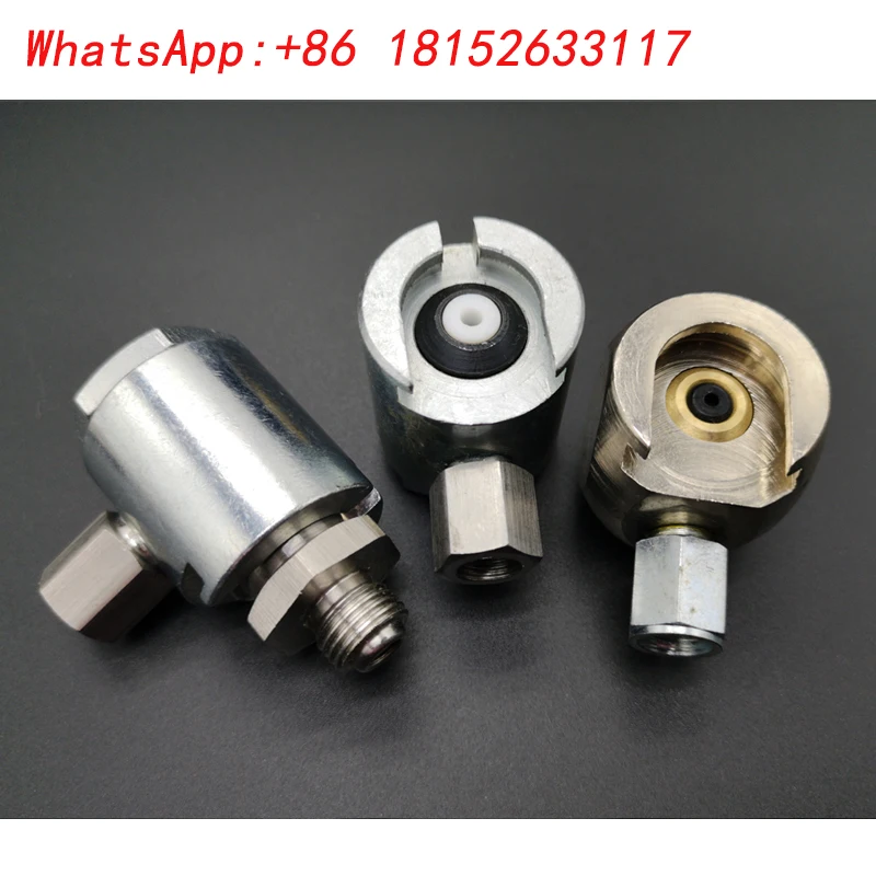 フラットボタンオイルガンノズル-22mm-フラットヘッドオイルノズル-ガンヘッド-グリースガンノズル-din3404-mm