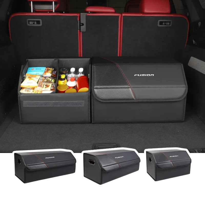 Organizador de maletero de coche, caja organizadora plegable de gran capacidad, caja de almacenamiento para Ford Fusion Focus Fiesta Ranger Mondeo Kuga Es