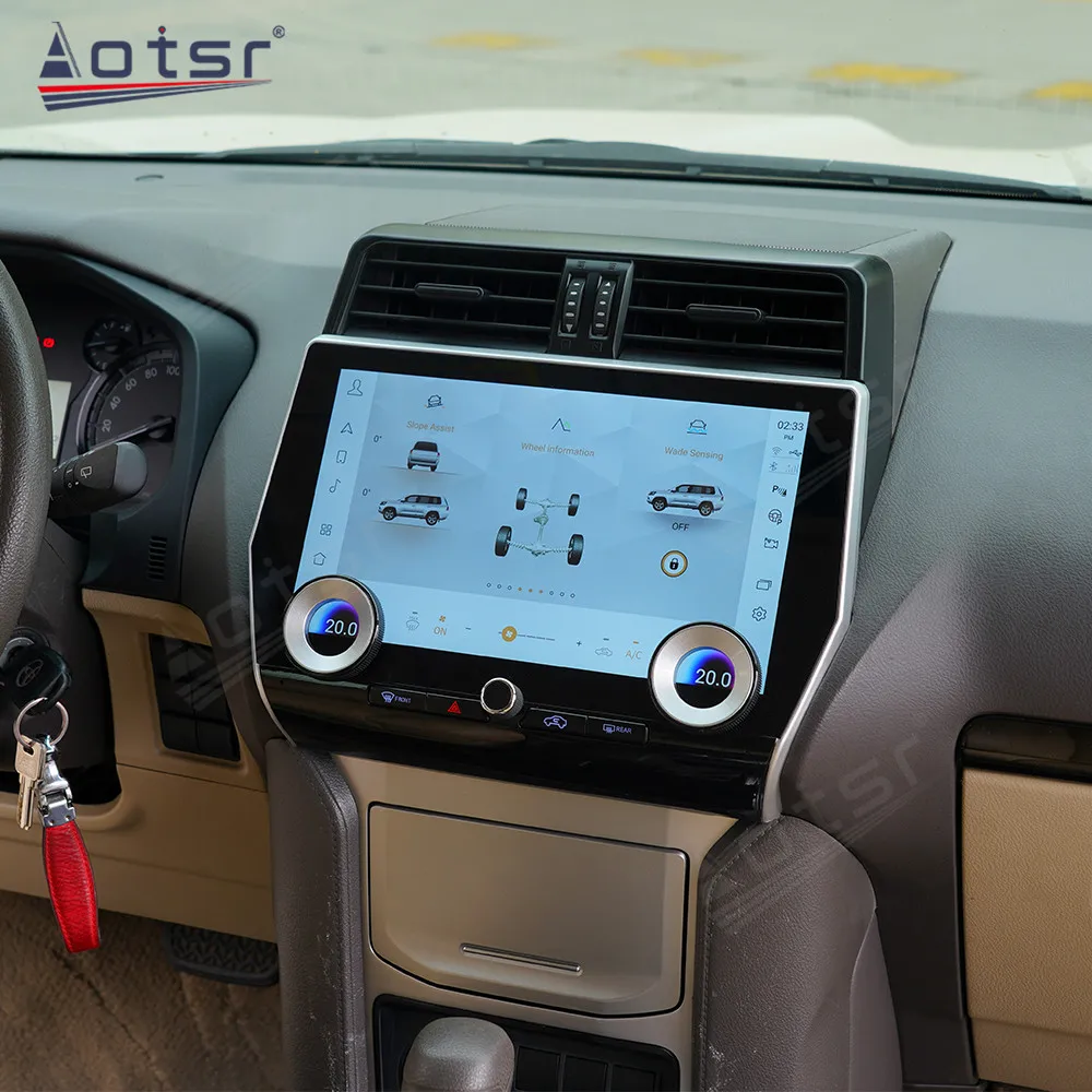 

Android 11.0 Qualcomm Snapdragon для Toyota Land Cruiser Prado 2018-2021 автомобильный радиоприемник мультимедийный плеер GPS Navi CarPlay головное устройство