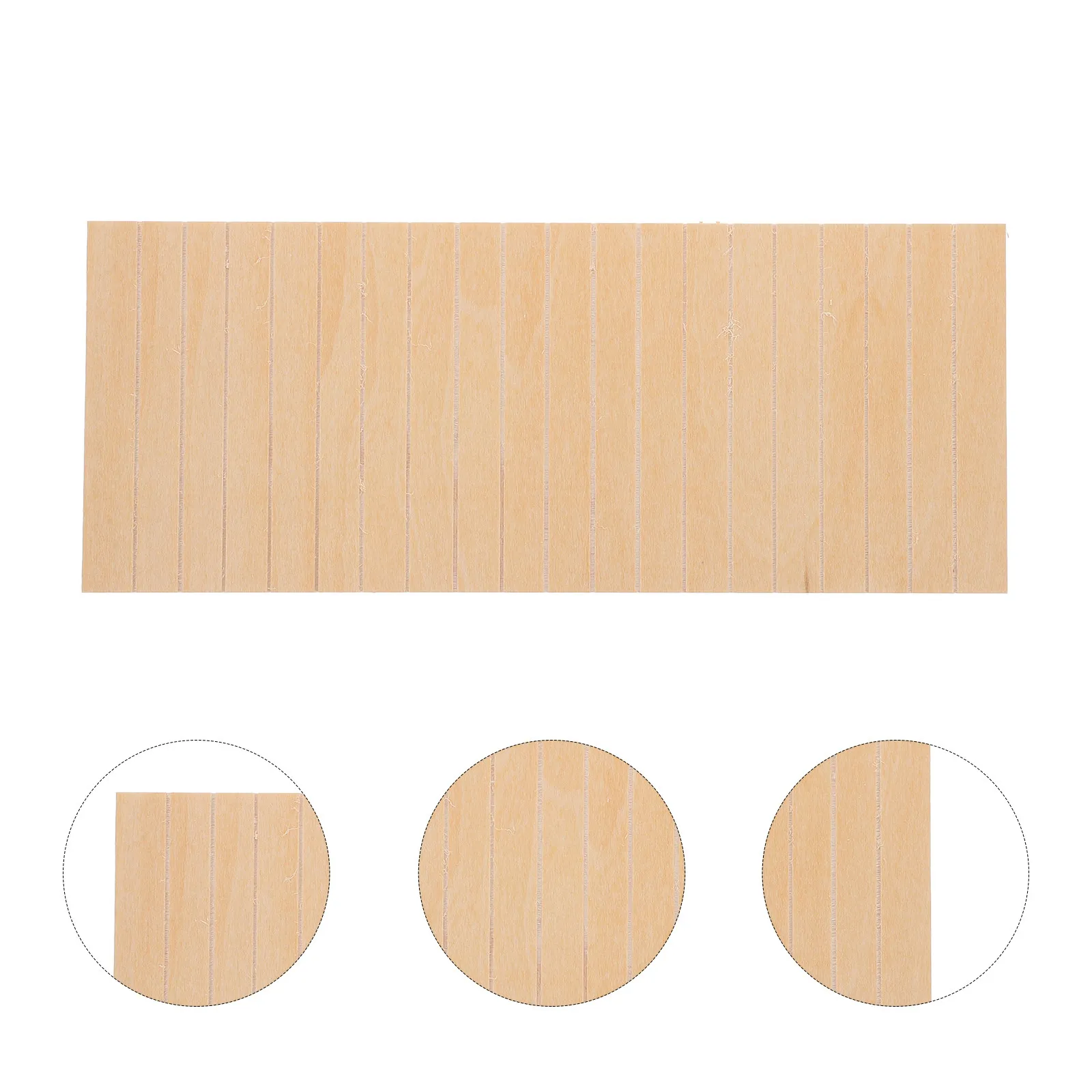 

Miniature Skirting Board Plywood Mini House Skirting Board Decorative Landscape Accessories DIY Craft Miniature Wall Decor