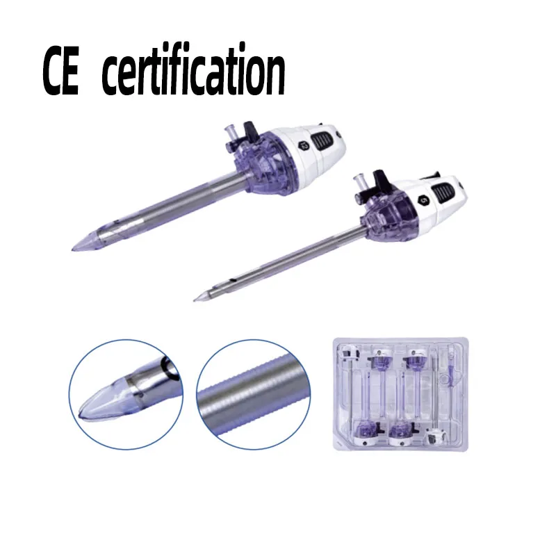 Surgical Instruments, Surgery Equipment, Medical Accessories 3/5/10/12/15mm Disposable Laparoscopic Trocar with CE Certification