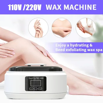 손 및 발 관리 왁스 테라피 기계, 전문 왁스 히터, 온도 제어 디스플레이 및 타이밍 기능, 110V, 220V