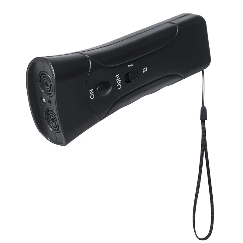 ABFS Ultrasonic Bark Stopper Portable Bark Stopper Handheld Dog Repeller With LED Light Battery Powered
