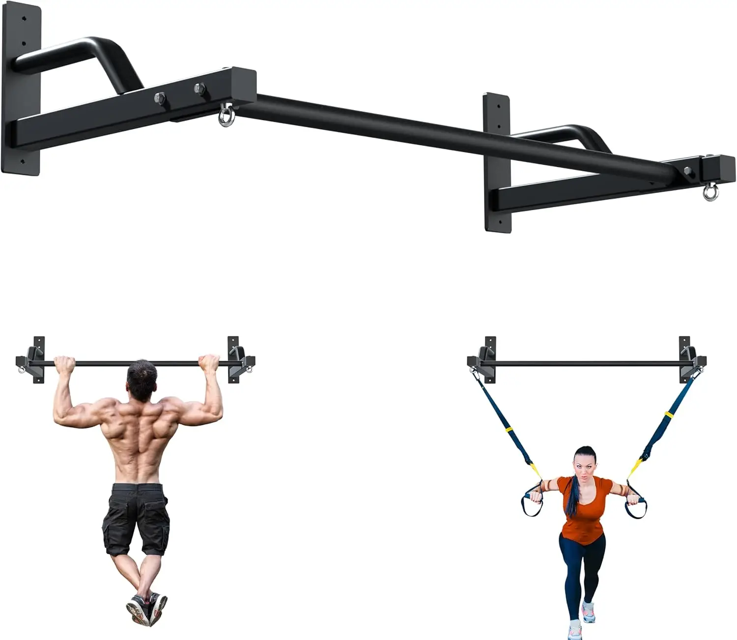 Pull Up Bar Wall Mo… - image