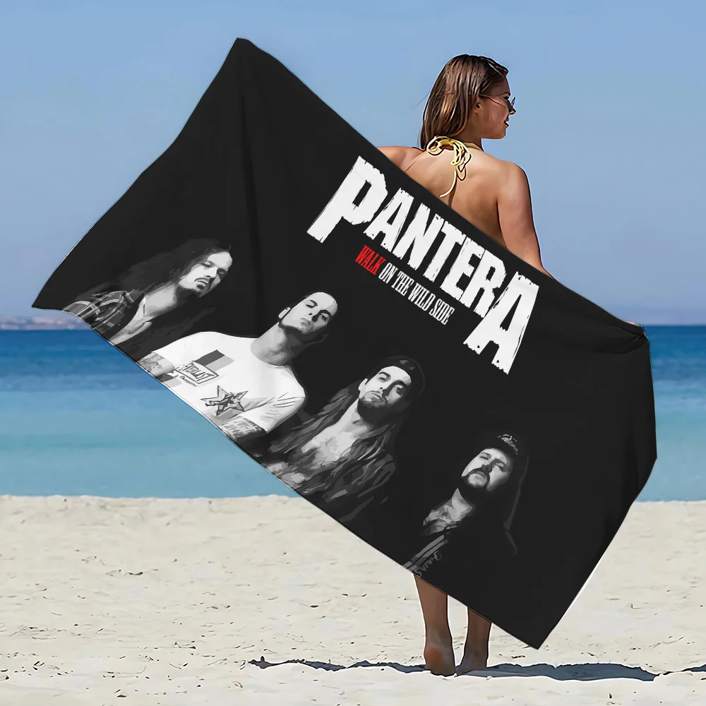 P-Pantera Beach Towel Microfiber Sand Free Quick Dry Soft Sandproof Pool Towels Gift for Women Travel Gym Shower Camping