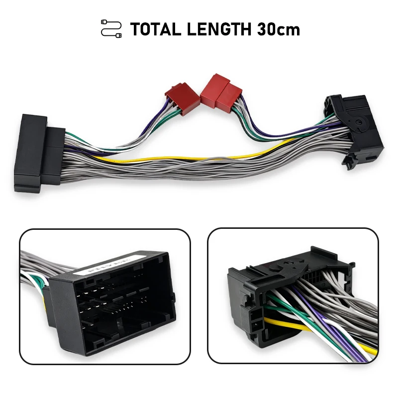 PHYEE FCA 52-Pin Stecker auf Buchse ISO T-Harness für Jeep, Fiat, RAM, Dodge, Chrysler, Alfa, Uconnect Stereo DSP Verstärker Verlängerungskabel – Detail 6