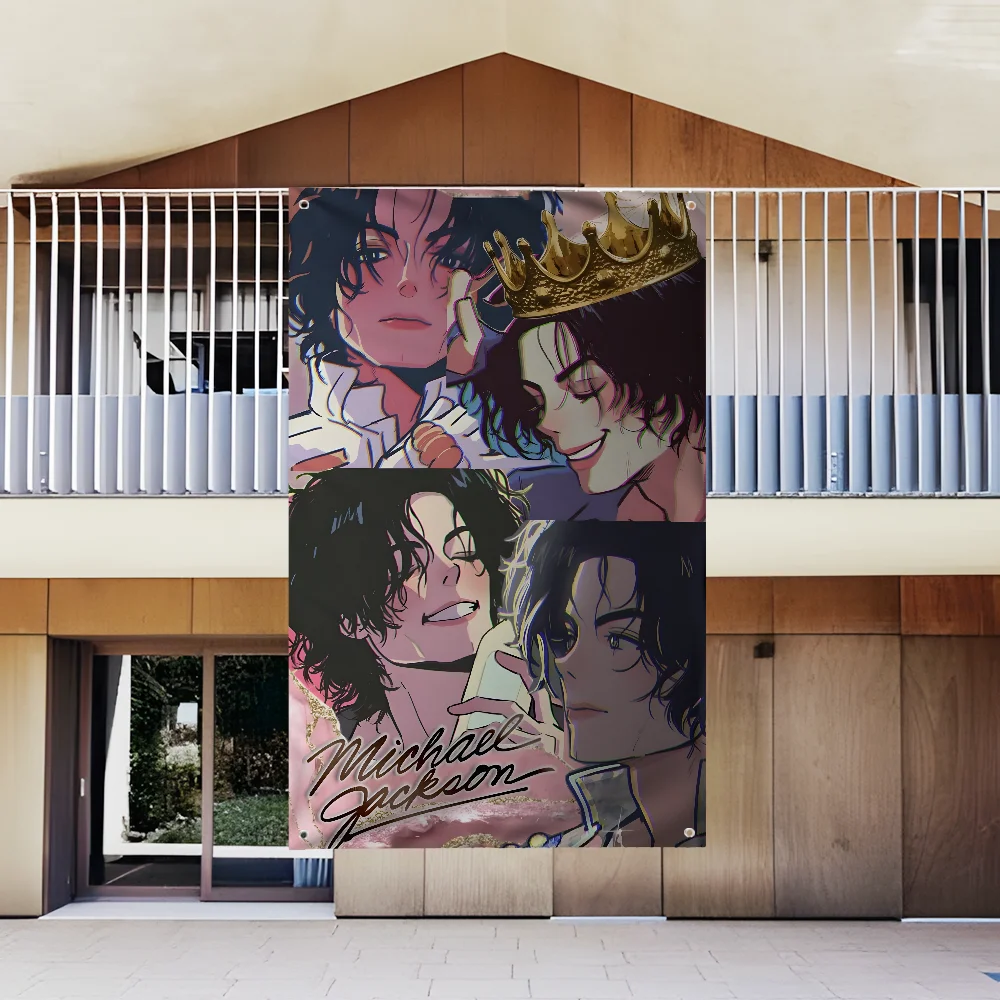 Singer M-Michael Jackson Flag For Garden Flags Party Living Room Home Balcony Wall Decor Banner Bedroom Tapestry Outdoor