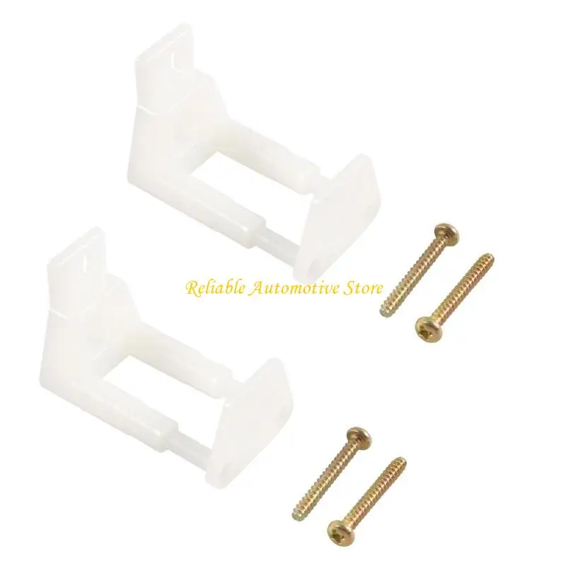 

M68B 2pcs Sliding Barn Door Hardware with Screws Plastic High Strength Door Guide Upgrades for Smooth &Secure Door Movemen