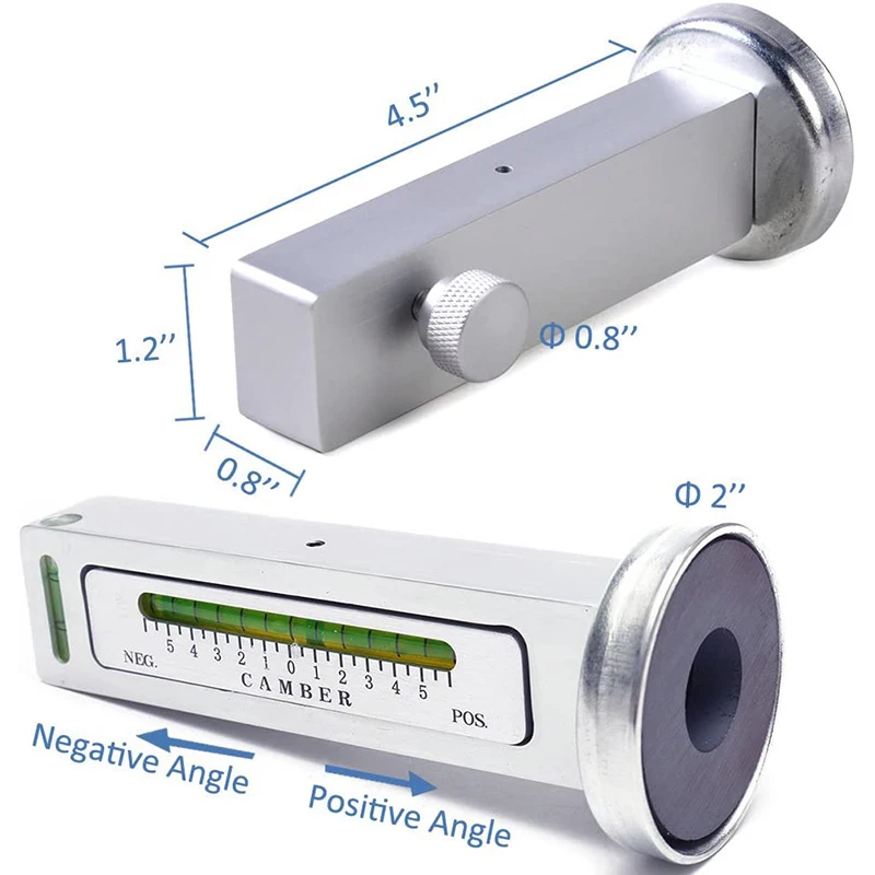 Adjustable Magnetic Gauge Tool Four Wheel Positioner Aligner Bubble Positioning Tool Camber Castor Strut Wheel Alignment