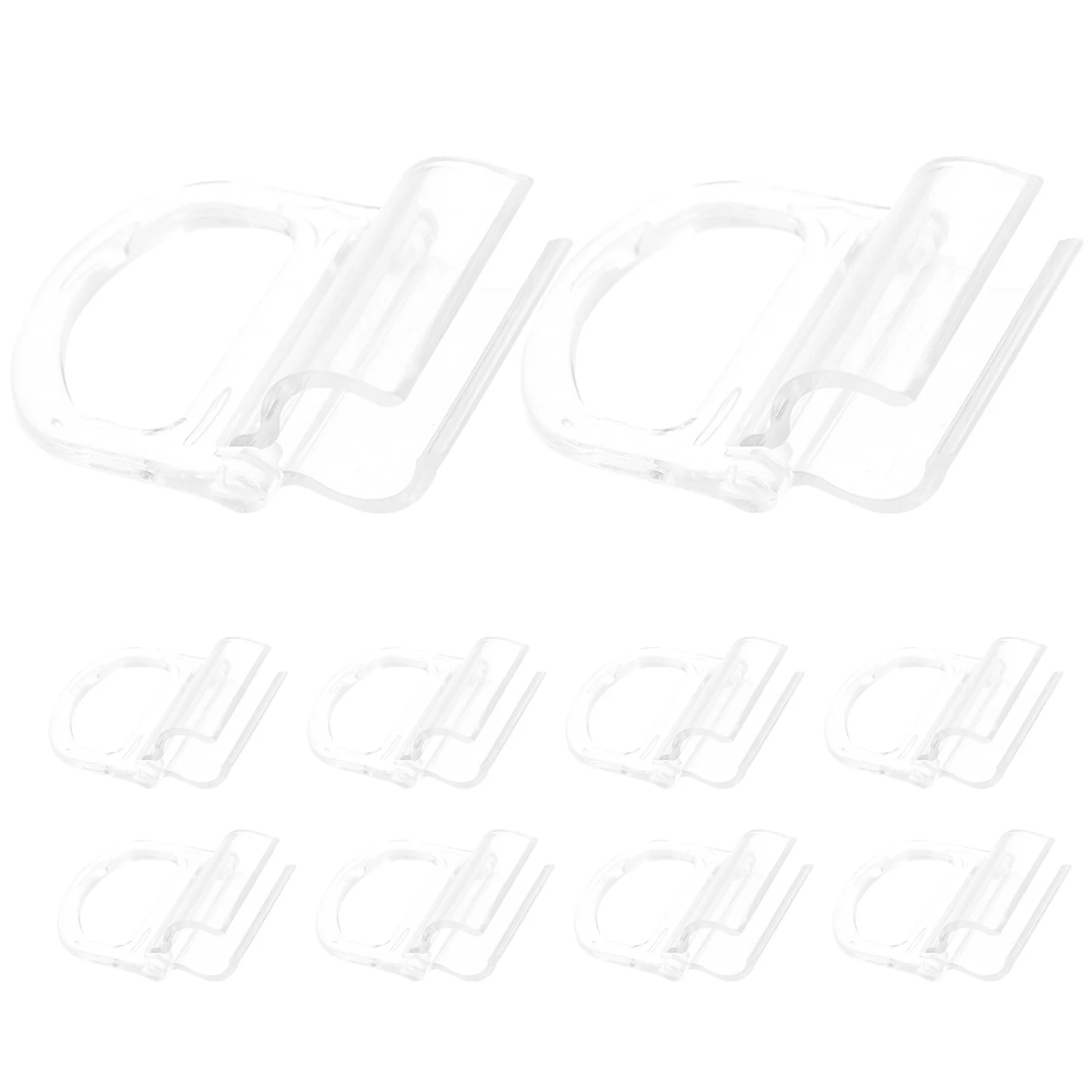 10 Stuks Clear ABS Rolgordijn Handgrepen Trekt Fit 15mm Staaf Lichtgewicht Rolgordijn Gordijn Accessoires