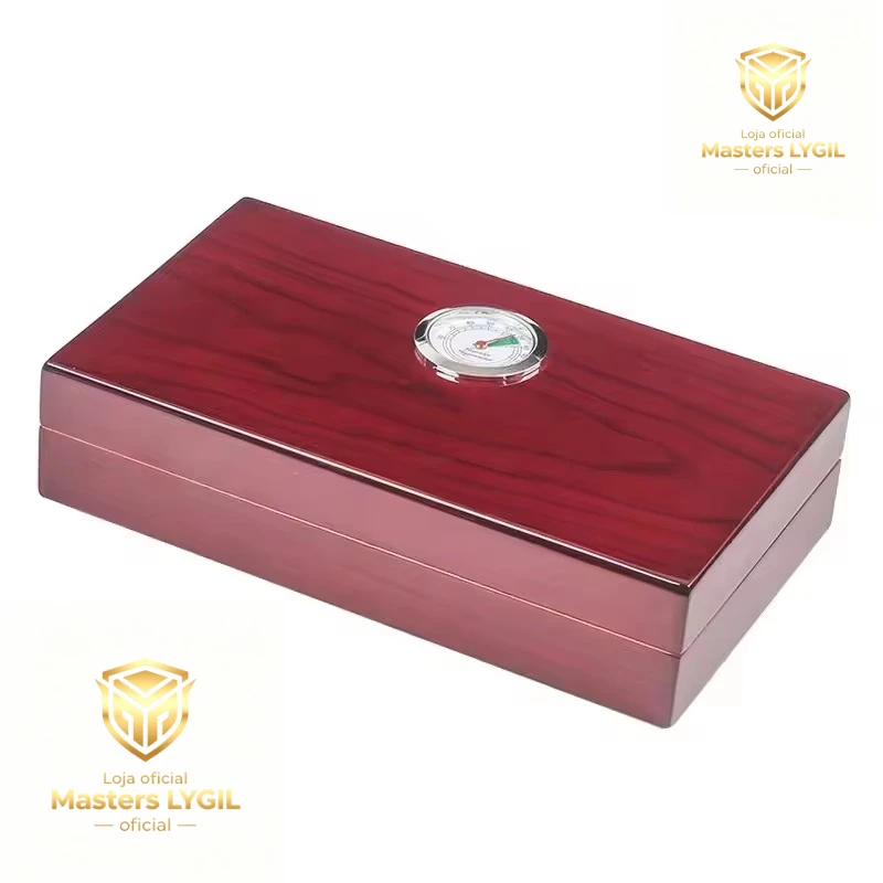 Cedar Wood Cigar Box Case Humidor Box Case Cigar Humidifier Hygrometer Humidor Sigaren  Cigar Storage Box Case