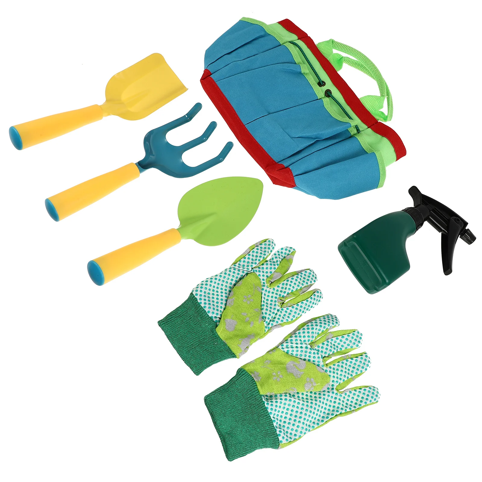 1Set Gardening Planting Tools Kit with Storage Bag Watering Can Gloves for Indoor Outdoor Use Gardening Bonsai Shovels