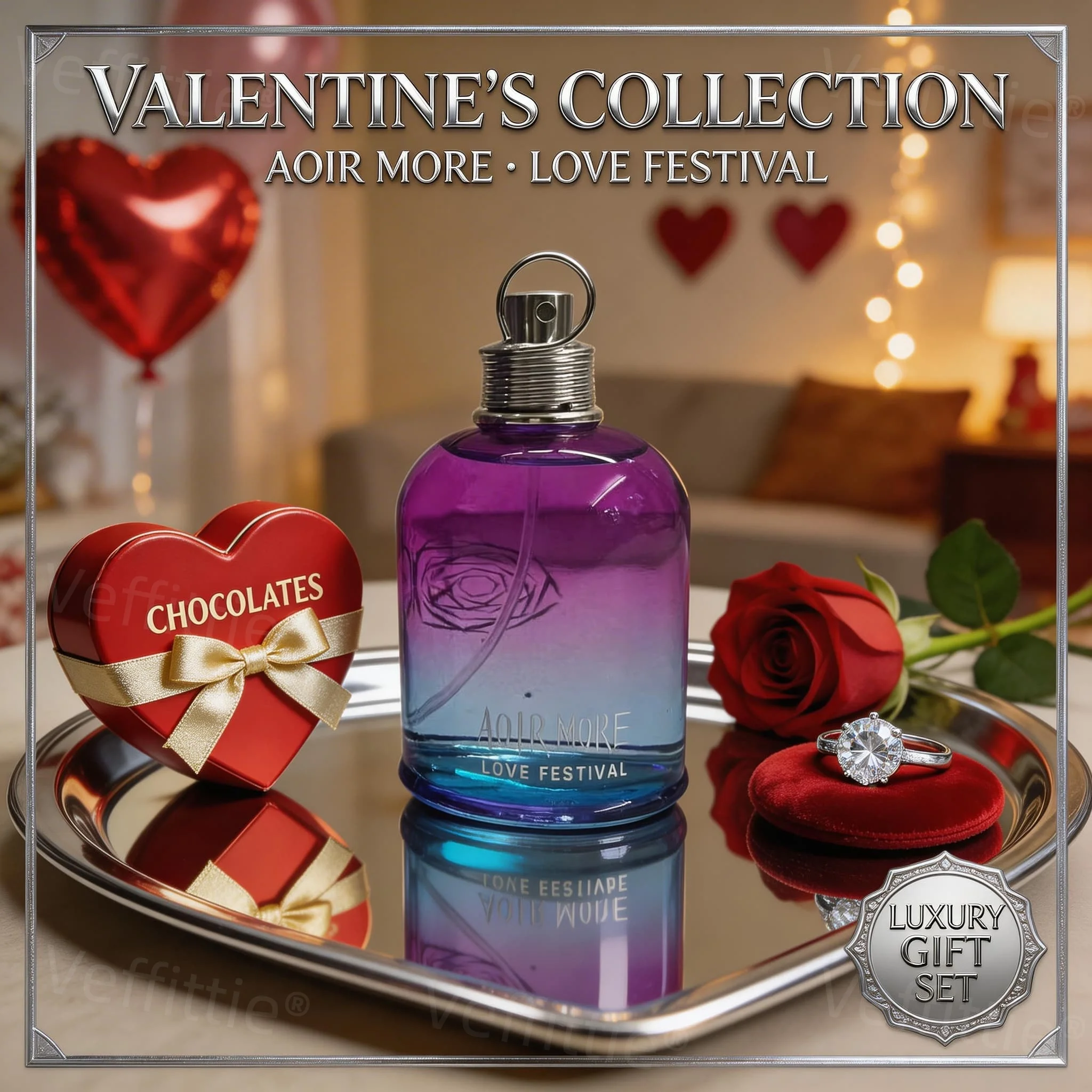 

Cola Floral-Woody Festive Spark Eau De Parfum, 100ml Gradient Purple Bottle, Holiday Events Wear, All Day Fresh