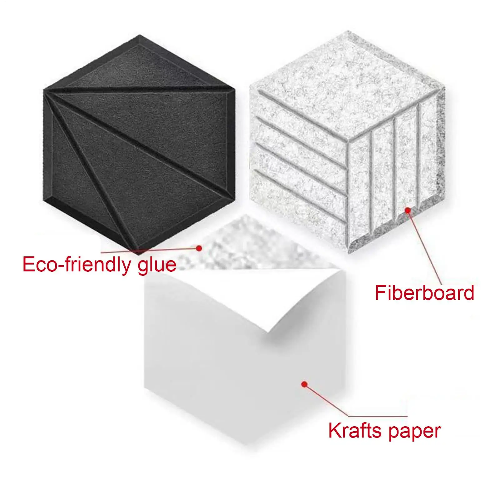 Acoustic Wall Panels Self-Adhesive Sound Proof Panels For Walls Noise Dampening Board High-Density For Bathroom Game Room Living