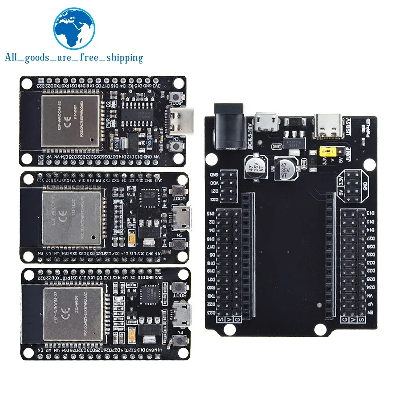 ESP32 Board TYPE-C USB CH340C WiFi+Bluetooth Ultra-Low Power Dual Core ESP32-DevKitC-32 ESP-WROOM-32 Expansion Board