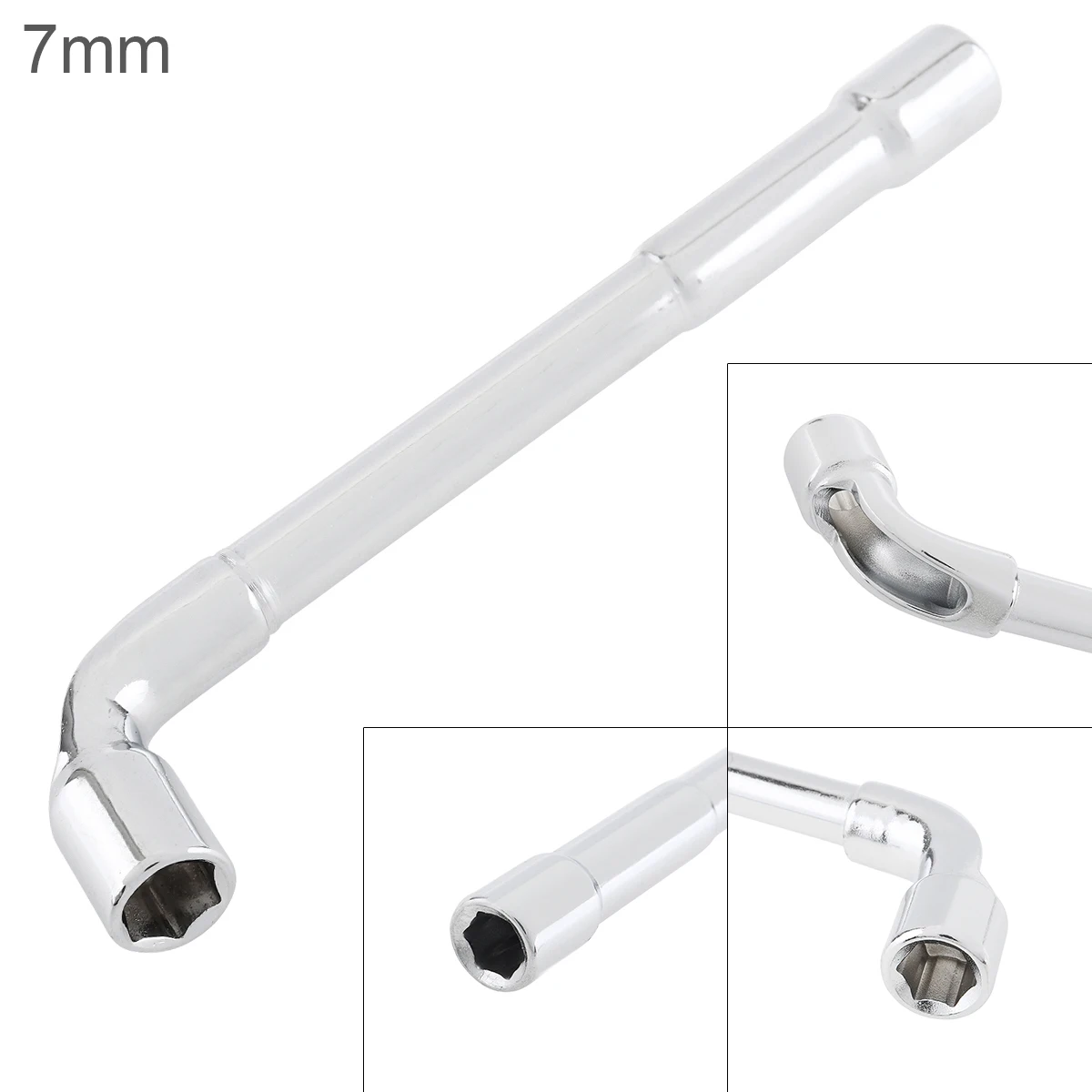 

7mm L-Shaped Plum Plug Torque Wrench 45# Steel Car Key Wrench Repair Tool for Factory Maintenance / Car Bicycle Repair