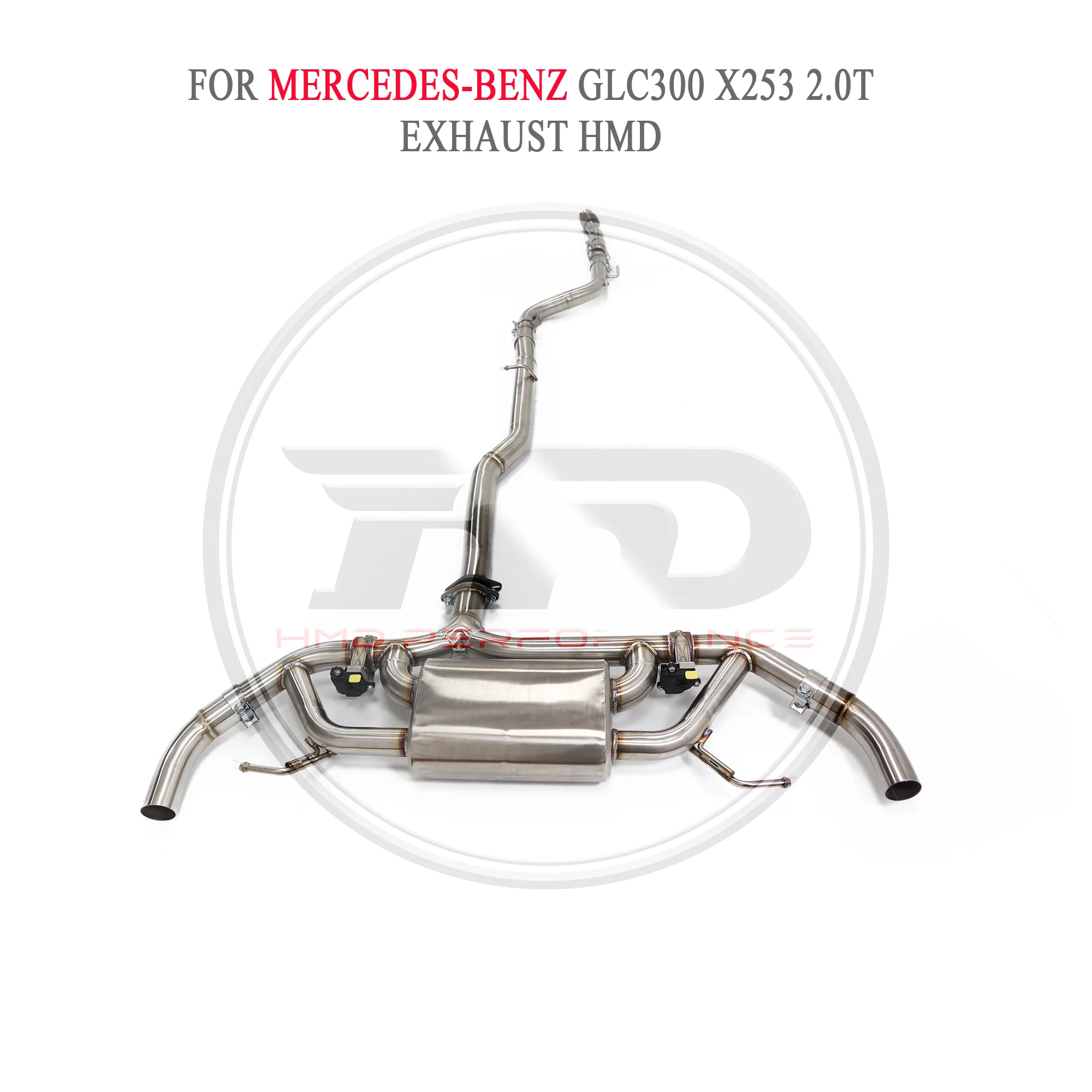 

HMD Catback for Mercedes benz GLC300 X253 2.0T Exhaust System Stainless Steel Performance Muffler Valve Pipe Car Accessories