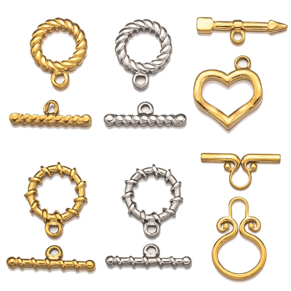 2 Sets Gold Stainle…