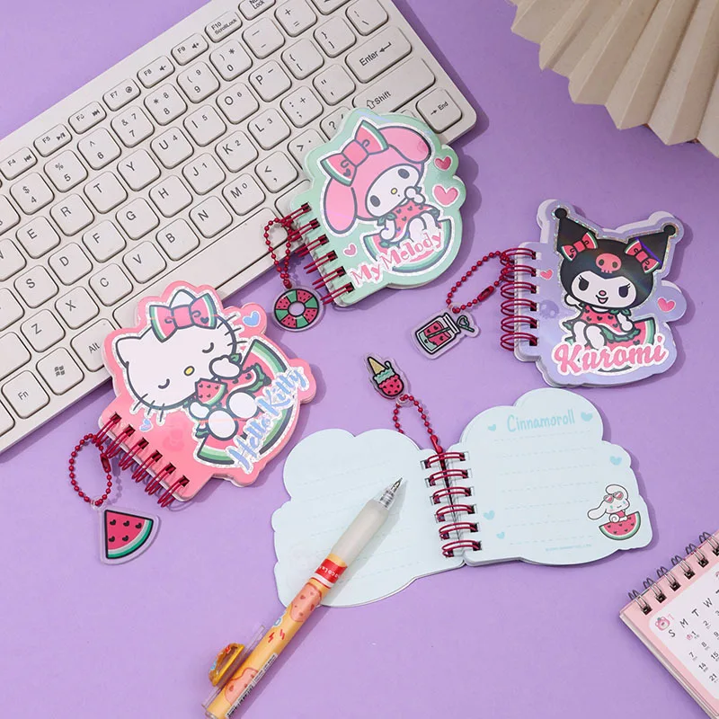 

2/4pcs Kuromi Notebook Mini Spiral Notebook Cute High-Quality Planner Portable Journal Stationery School Supplies Gift