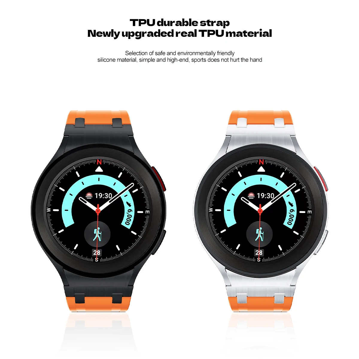 No Gaps Soft Silicone Strap for Samsung Galaxy Watch 6 Classic 43mm 47mm 6 5 4 40mm 44mm Sports Bracelet for 5Pro 45mm Watchbnad