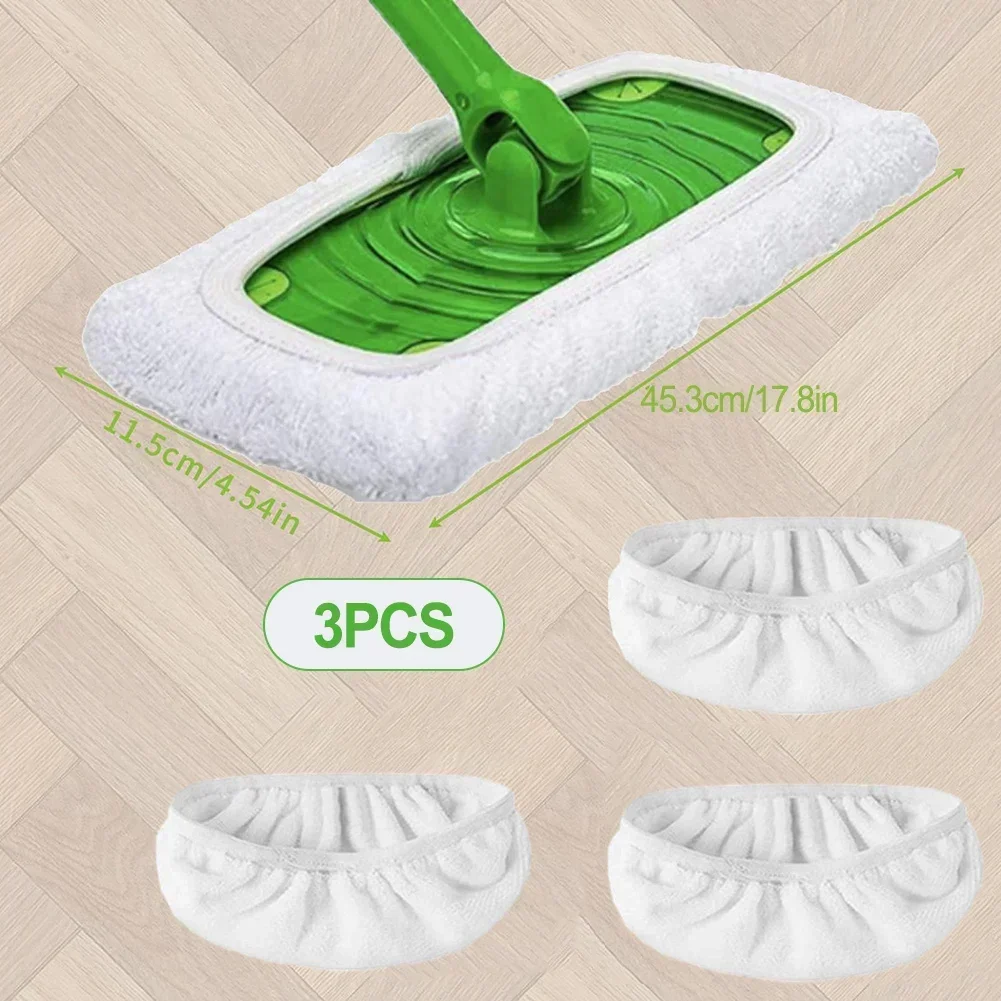 3pcs For Mop Cloth For Mopping Cloth Pads Flat Mop-cloth Household Cleaning Accessories