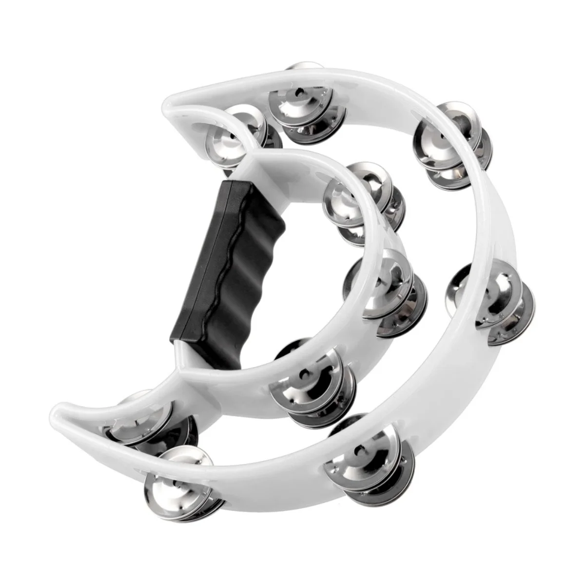 Tambourine Double Hand Bell Round Percussion Double Row Handbe Tambourine Percussion Orff Instrument Music Toys