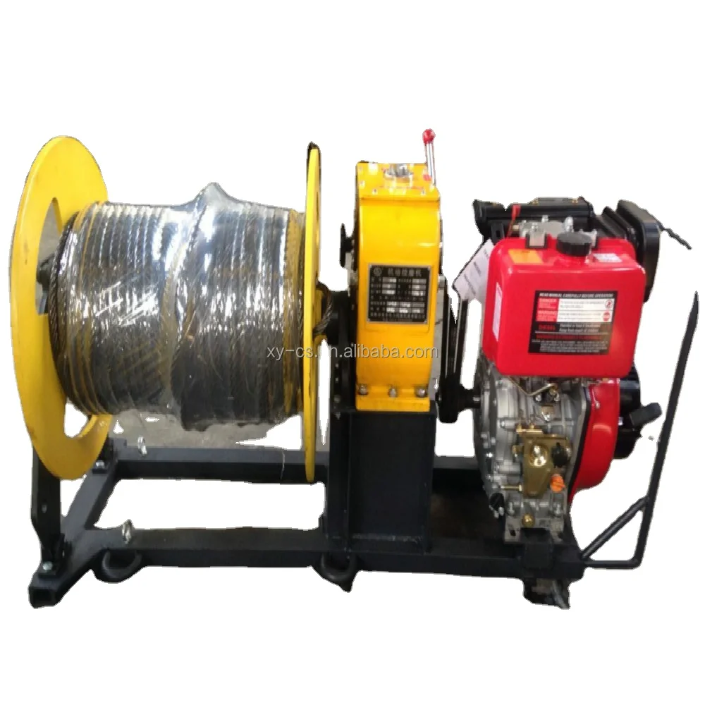 3 Ton Capstan Cable Winch With Wire Rope 200M