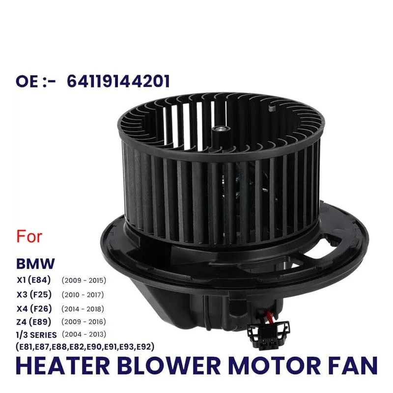 HEATER BLOWER MOTOR FAN FOR BMW 1 3 SERIES E90 E91 E92 E82 E87 Z4 E89 X3 X4 F26