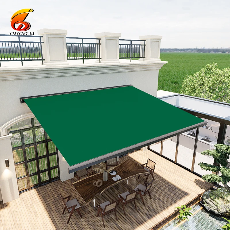 

Foldable Awning Folding Arm House 4x3m for Balcony Retractable Awning Aluminum Wall Mounted Retractable