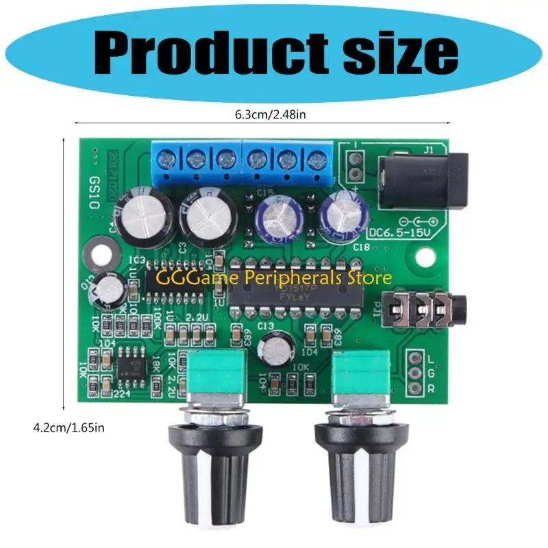 U55B Advanceds 3 Amplification Circuit Board 12V Powereds Bass Technology Sound Enhancement