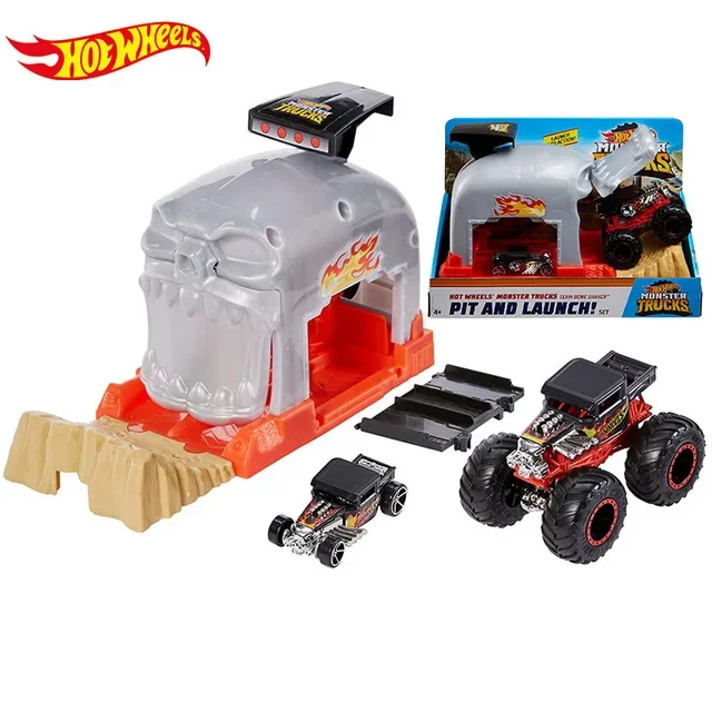 Original Hot Wheels Car Toys Giant Monster Trucks 1/64 Collection Model Car Toys for Boys Tractor Hotwheels Toys Carro Diecast