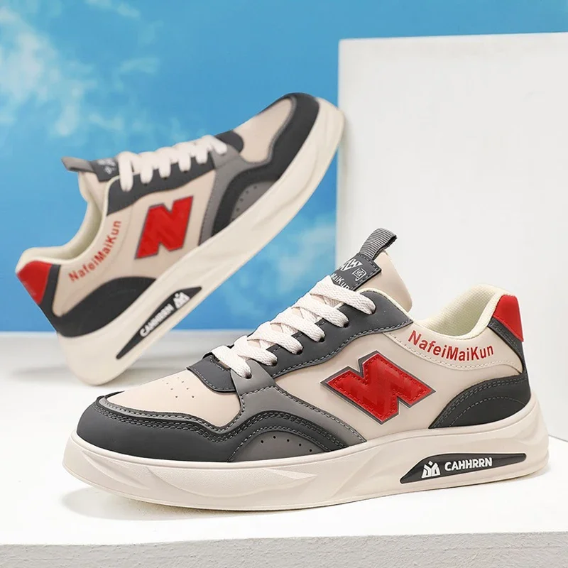 

Original Brand Leather Board Shoes Casual Student Single Shoes Trend Flat Low Top Round Head Walking Shoes Four Seasons Style